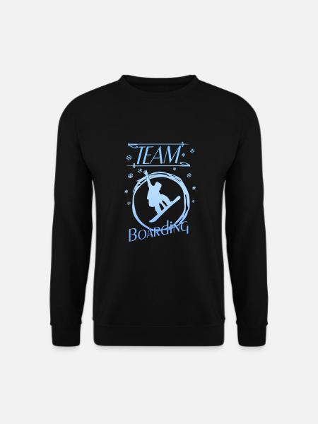 team boarding - Unisex Pullover - Schwarz