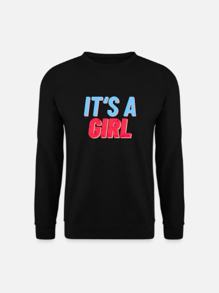 It's a Girl - Es ist ein Mädchen Geburt Reveal - Unisex Pullover - Schwarz