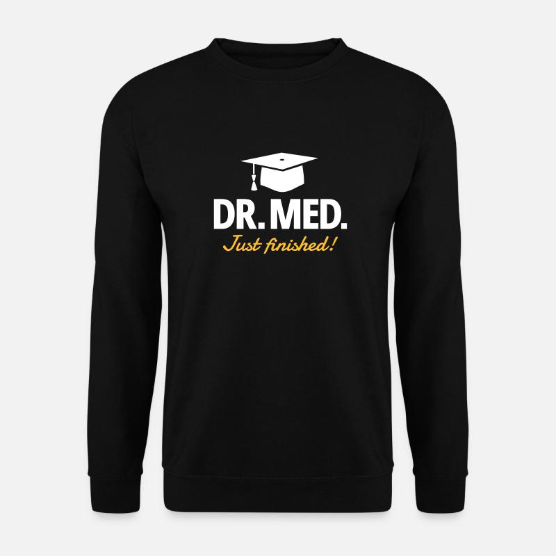 Dr. med. - Doktorhut - Unisex Pullover - Schwarz