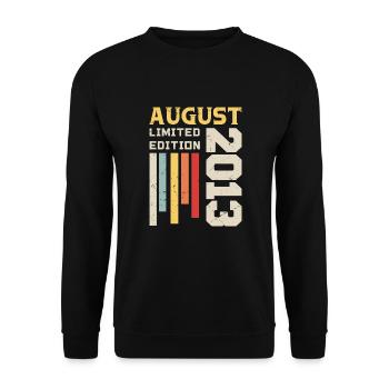 August 2013 - Birthday gift August 2013 August - Unisex Sweatshirt - black - Front - Alina (178cm) & Michal (187cm)