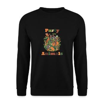 Wild Party Animals Musikband - Unisex Pullover - Schwarz - Vorne - Alina (178cm) & Michal (187cm)