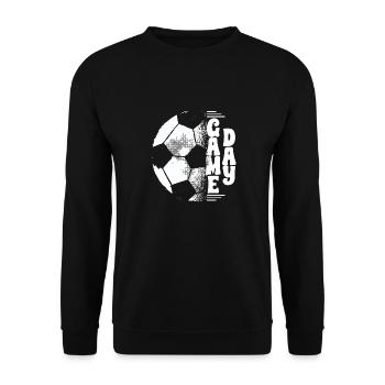 Gameday Father Son American Football Volleyball - Unisex Sweatshirt - black - Front - Alina (178cm) & Michal (187cm)
