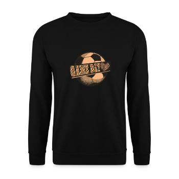 Leopard Game Day Volleyball de football américain - Sweat-shirt Unisexe - noir - Devant - Alina (178cm) & Michal (187cm)