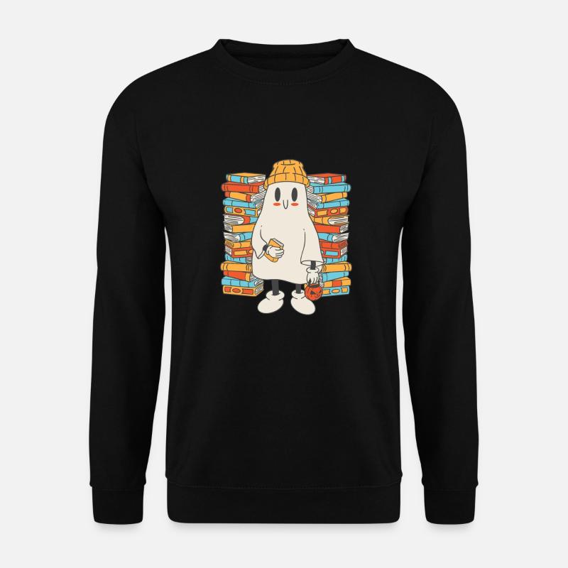 Groovy Read More Bücher Geist Niedlich Lustig - Unisex Pullover - Schwarz