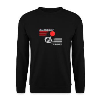 Manual transmission Gearshift Manual transmission - Unisex Sweatshirt - black - Front - Alina (178cm) & Michal (187cm)
