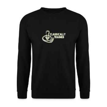 Manual transmission Gearshift Manual transmission - Unisex Sweatshirt - black - Front - Alina (178cm) & Michal (187cm)