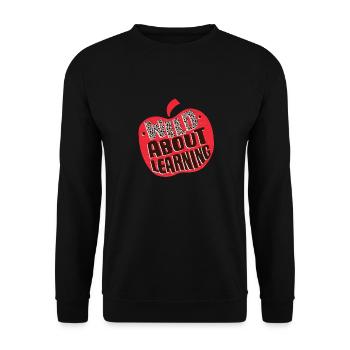 Wild About Learning Lehrer Schule Pre-K Tier - Unisex Pullover - Schwarz - Vorne - Alina (178cm) & Michal (187cm)
