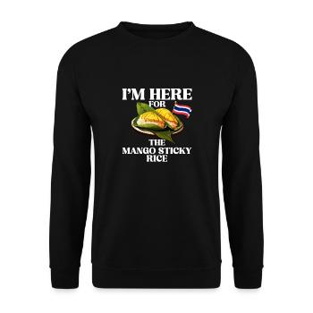 Drôle de riz gluant amateur de cuisine thaïlandaise - Sweat-shirt Unisexe - noir - Devant - Alina (178cm) & Michal (187cm)