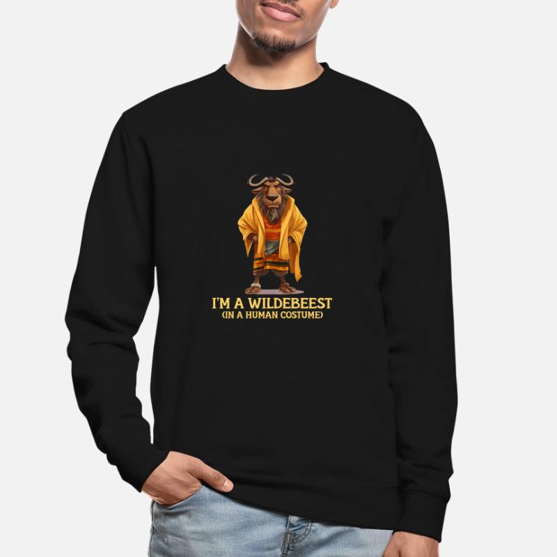 Ich Bin Ein Gnu Witziges Halloween Kostüm Gnu Unisex Pullover
