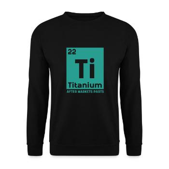 Hüftprothese Titan Ti Gebrauchtteile Wissenschaft - Unisex Pullover - Schwarz - Vorne - Alina (178cm) & Michal (187cm)