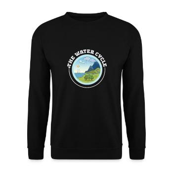 The Water Cycle - Meterology Weather Forecast - Unisex Sweatshirt - black - Front - Alina (178cm) & Michal (187cm)