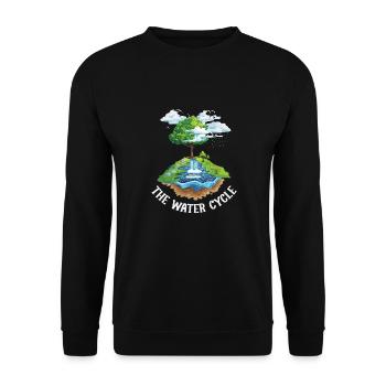 The Water Cycle - Meterology Weather Forecast - Unisex Sweatshirt - black - Front - Alina (178cm) & Michal (187cm)