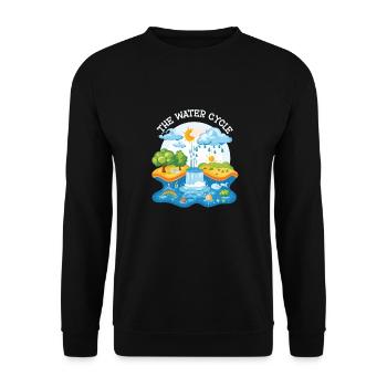 The Water Cycle - Meterology Weather Forecast - Unisex Sweatshirt - black - Front - Alina (178cm) & Michal (187cm)