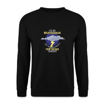 Je ne suis pas un météorologue - attendez-vous à ce qu’il y en ait quelques-uns - Sweat-shirt Unisexe - noir - Devant - Alina (178cm) & Michal (187cm)