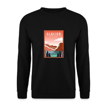 Glacier National Park, British Columbia, Canada - Unisex Sweatshirt - black - Front - Alina (178cm) & Michal (187cm)
