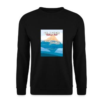 Glacier National Park, British Columbia, Canada - Unisex Sweatshirt - black - Front - Alina (178cm) & Michal (187cm)