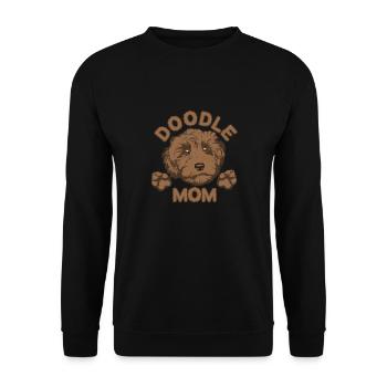 Doodle Maman Labradoodle Chiens Chien Maman À Fourrure - Sweat-shirt Unisexe - noir - Devant - Alina (178cm) & Michal (187cm)
