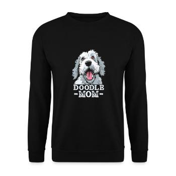 Doodle Maman Labradoodle Chiens Chien Maman À Fourrure - Sweat-shirt Unisexe - noir - Devant - Alina (178cm) & Michal (187cm)