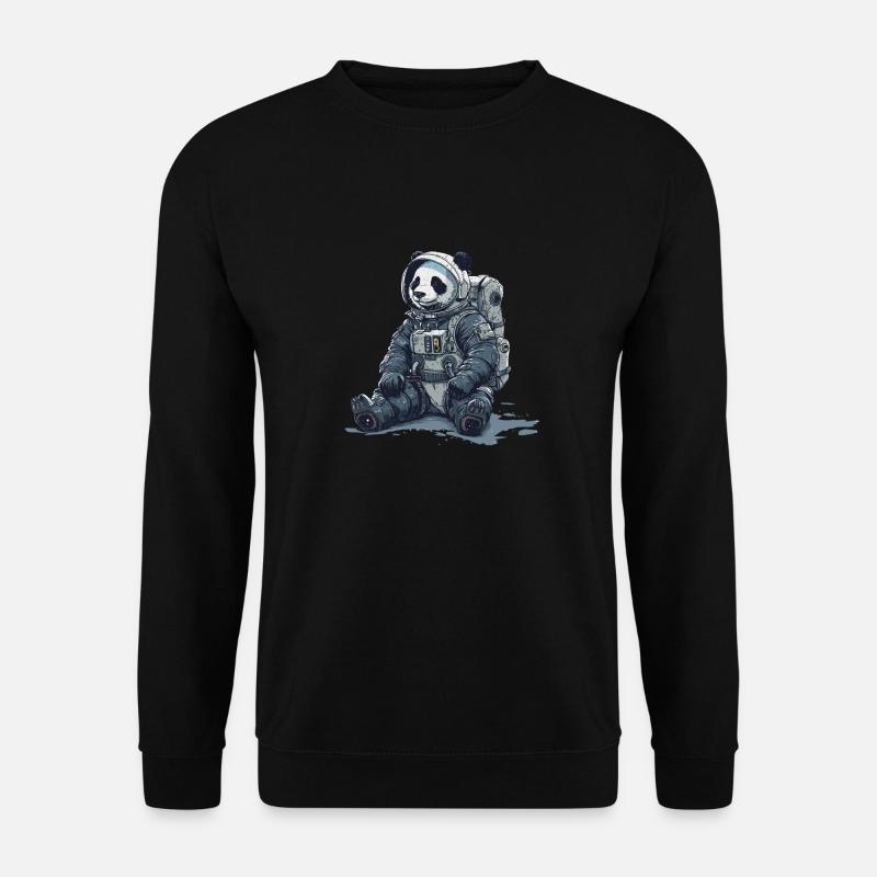 Panda Astronaut - Bamboo Rocket Adventures - Sweat-shirt Unisexe - noir