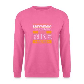 Travailler moins, rouler plus - La liberté de la route - Sweat-shirt Unisexe - rose - Devant