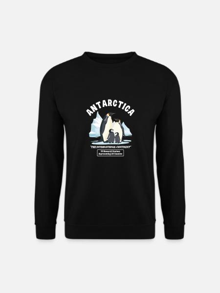 Antarktis - Der Internationale Kontinent - Unisex Pullover - Schwarz