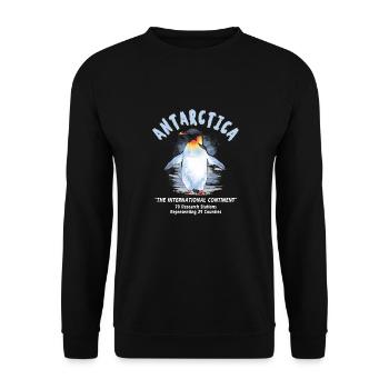 Antarctique - Le continent international - Sweat-shirt Unisexe - noir - Devant - Alina (178cm) & Michal (187cm)