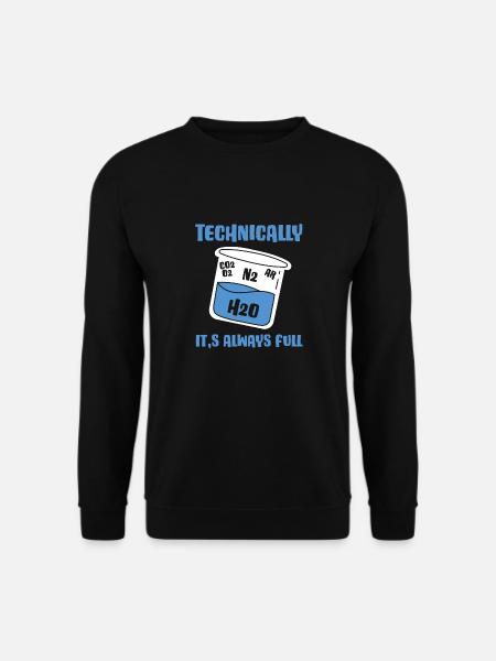 Technically, it's always crowded - - Unisex Sweatshirt - black