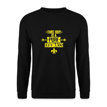 Ce gars est une pure fierté et charisme de Coonass - Sweat-shirt Unisexe - noir - Devant - Alina (178cm) & Michal (187cm)