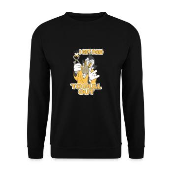 Tooth Fairy: Humorous Sayings - Unisex Sweatshirt - black - Front - Alina (178cm) & Michal (187cm)