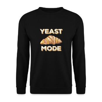 Yeast Fashion Funny Bread Illustration - Unisex Sweatshirt - black - Front - Alina (178cm) & Michal (187cm)