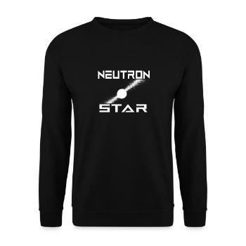 Neutrons Star Science Universe - Unisex Sweatshirt - black - Front - Alina (178cm) & Michal (187cm)