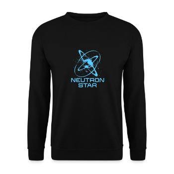 Neutrons Star Science Universe - Unisex Sweatshirt - black - Front - Alina (178cm) & Michal (187cm)