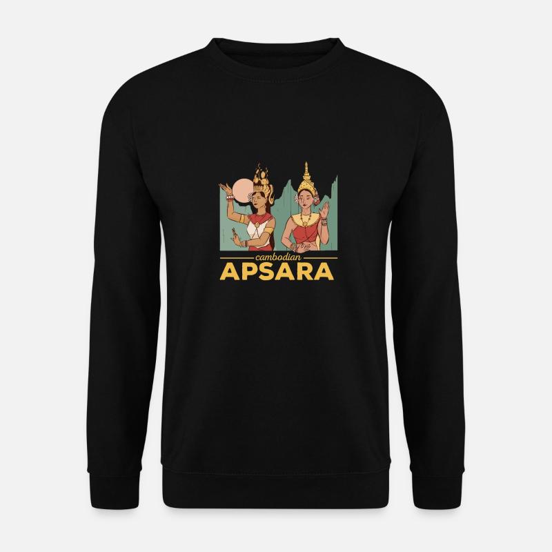 Kambodscha Apsara Tanz Kultur Traditionell - Unisex Pullover - Schwarz