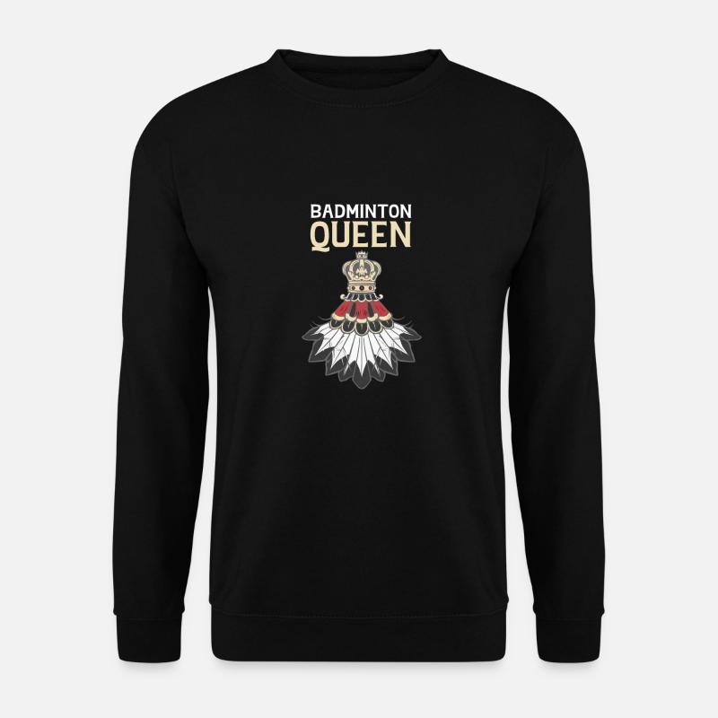 Badminton Queen Crown Badminton - Unisex Sweatshirt - black
