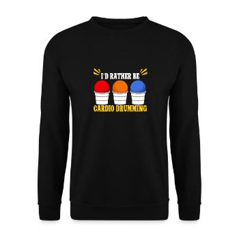 Je préfère faire du cardio - Sweat-shirt Unisexe - noir - Devant - Alina (178cm) & Michal (187cm)
