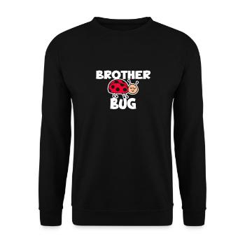 Brother Bug Funny Ladybug Cartoon for - Unisex Sweatshirt - black - Front - Alina (178cm) & Michal (187cm)