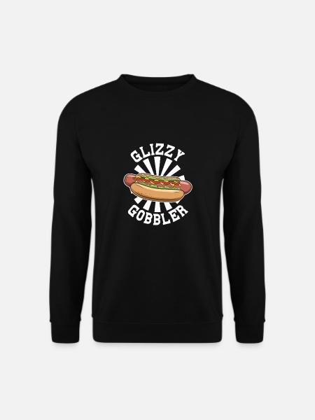 Glizzy Gobbler Witziges Hotdog-Motiv - Unisex Pullover - Schwarz