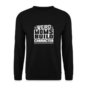 Étranges mamans construisant le caractère - Sweat-shirt Unisexe - noir - Devant - Alina (178cm) & Michal (187cm)