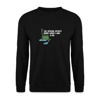 Der Offizielle Sportdrink Meiner Kindheit – - Unisex Pullover - Schwarz - Vorne - Alina (178cm) & Michal (187cm)