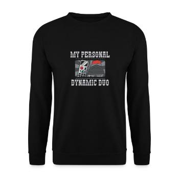 Ma télécommande personnelle de rêve et - Sweat-shirt Unisexe - noir - Devant - Alina (178cm) & Michal (187cm)