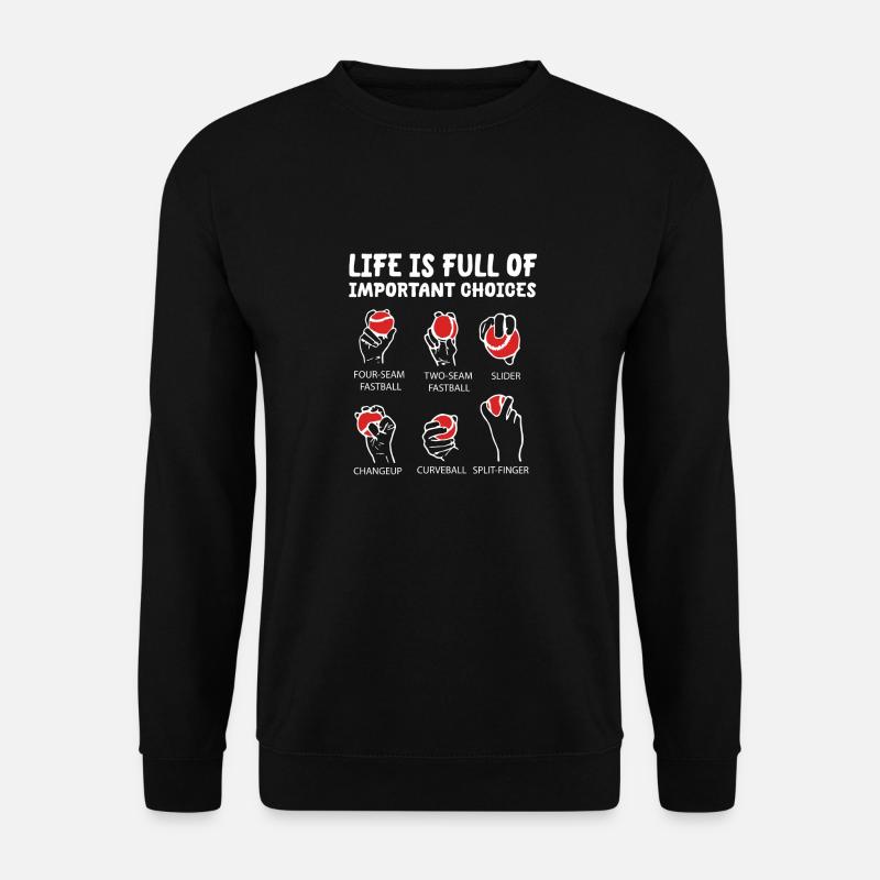 La vie est pleine de décisions importantes - Sweat-shirt Unisexe - noir