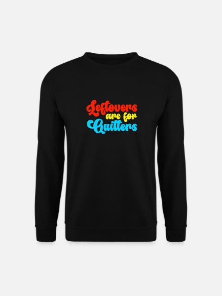 Rester er til rygere Sjov mad Citat - Unisex sweater - sort