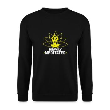 Yoga Om fortement médité design pour - Sweat-shirt Unisexe - noir - Devant - Alina (178cm) & Michal (187cm)