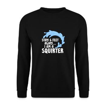 Squirter Des graphismes créatifs pour s’amuser - Sweat-shirt Unisexe - noir - Devant - Alina (178cm) & Michal (187cm)