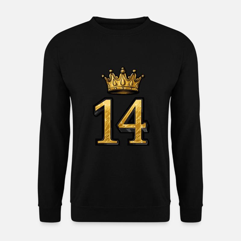14 Number Crown - Unisex Sweatshirt - black