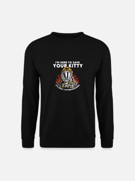 Ich Bin Hier Um Deine Katze Zu Retten - - Unisex Pullover - Schwarz
