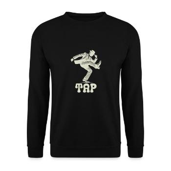 Tap Dance Dancer Style Rétro Art - Sweat-shirt Unisexe - noir - Devant - Alina (178cm) & Michal (187cm)