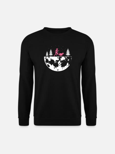 Canicross Geländelauf mit Hund Canicross Läuferin - Unisex Pullover - Schwarz