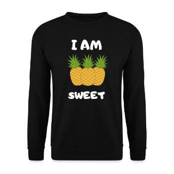 Je suis doux - Design - Sweat-shirt Unisexe - noir - Devant - Alina (178cm) & Michal (187cm)