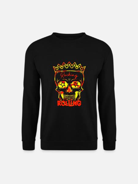 Rock and roll hardrock rocker gift - Unisex Sweatshirt - black